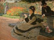 Claude Monet WLA metmuseum Camille Monet on a Garden Bench Germany oil painting artist